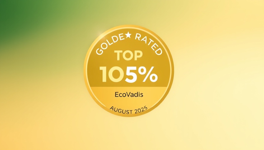 Sustainability rating badge showcasing sustainable business practices.