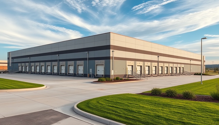 North American Parts Distribution Center with modern design and loading docks.