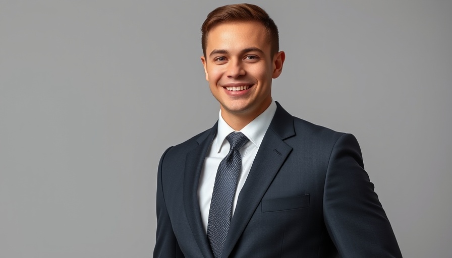 Jonathan Stanley appointed portrait in a suit, smiling confidently.