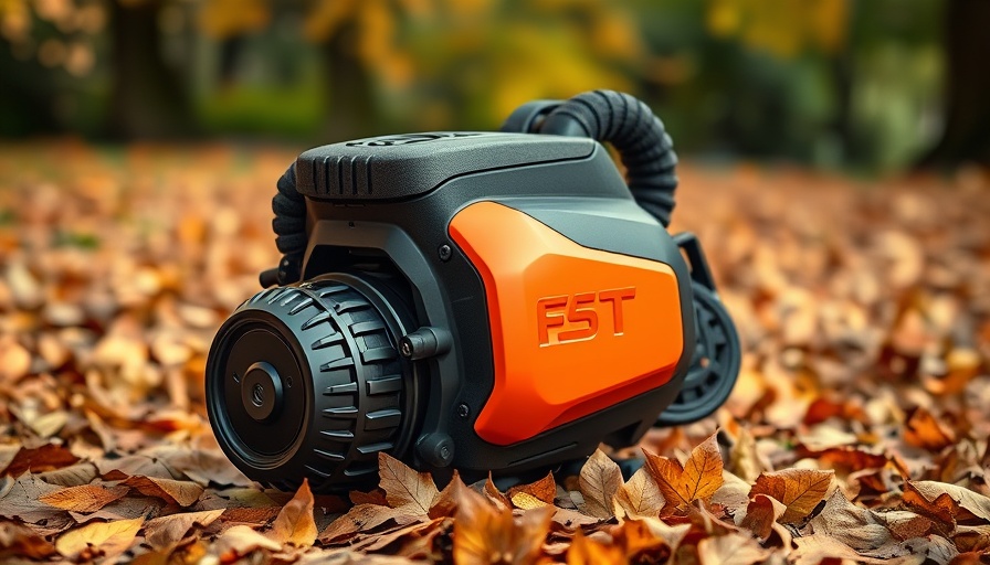 Compact engine amidst autumn leaves showcasing ROI benefits
