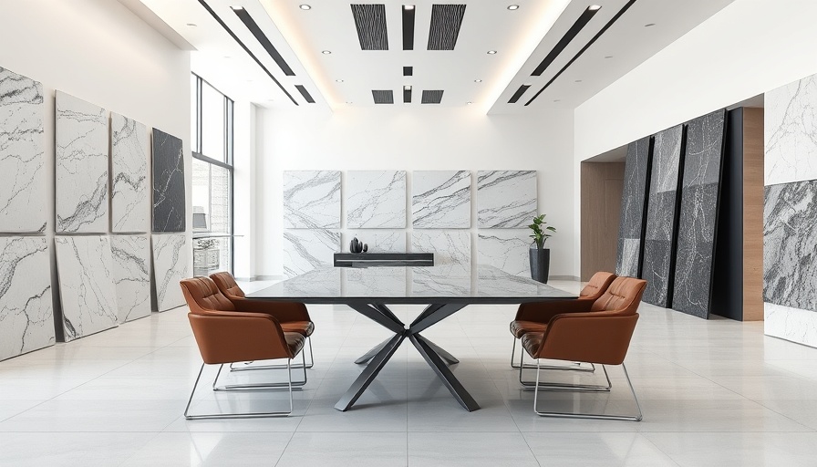 Granite marble tile showroom Northeast with elegant display.