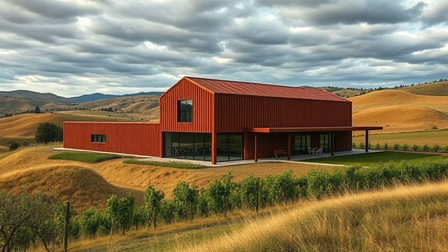 Tenute Maestrale Winery Architecture with modern design and natural surroundings.