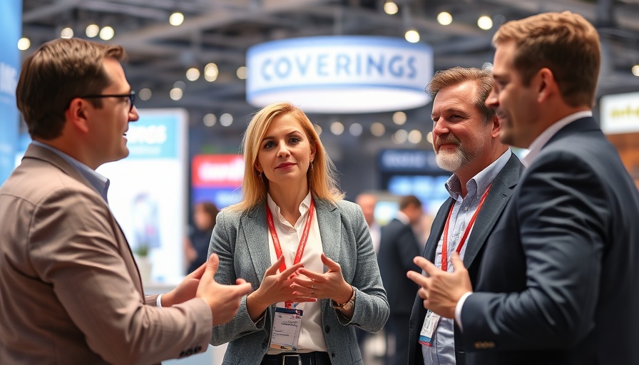 Live education sessions at Coverings with professionals presenting indoors.