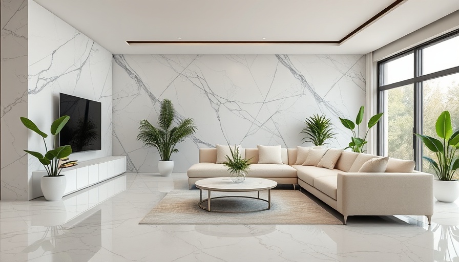 Luxurious living room highlighting marble implications in interior design.