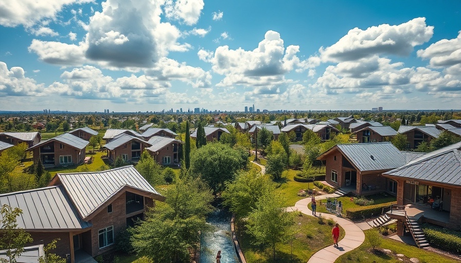 Machikado Project community with modern housing design and greenery.