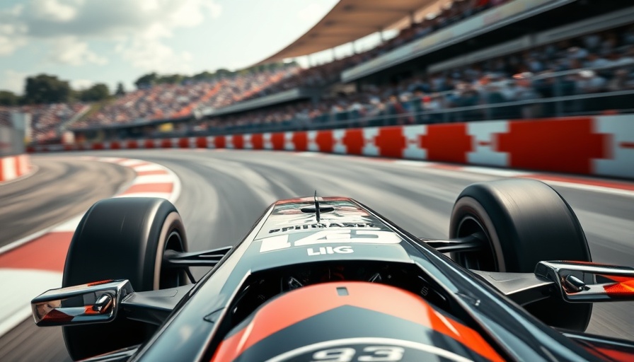 Technical updates Japanese Grand Prix, detailed race car on track.