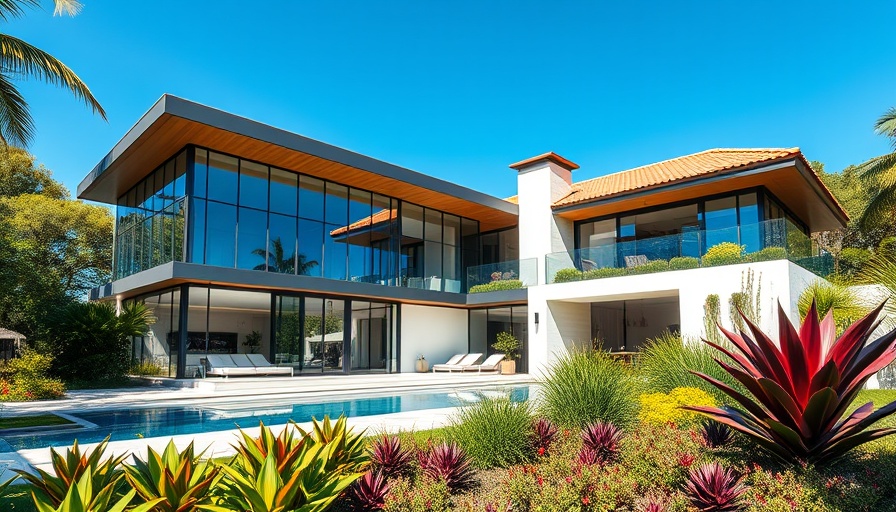 Villa Sofia architectural project with modern design and garden.