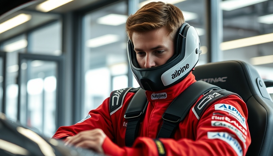 Colapinto completes test with Alpine in modern workshop.
