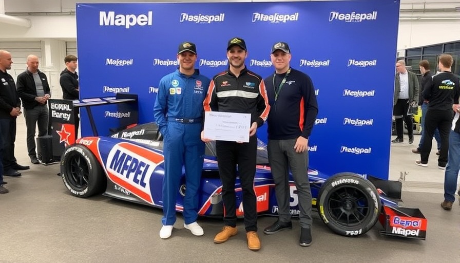 Mapei Sponsors First Place Race Car Driver Winner