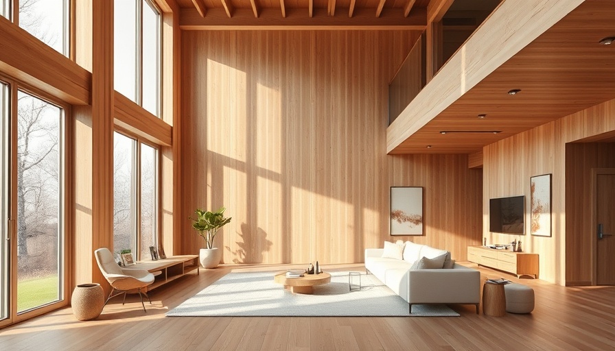 Contemporary wooden interior highlighting house architecture