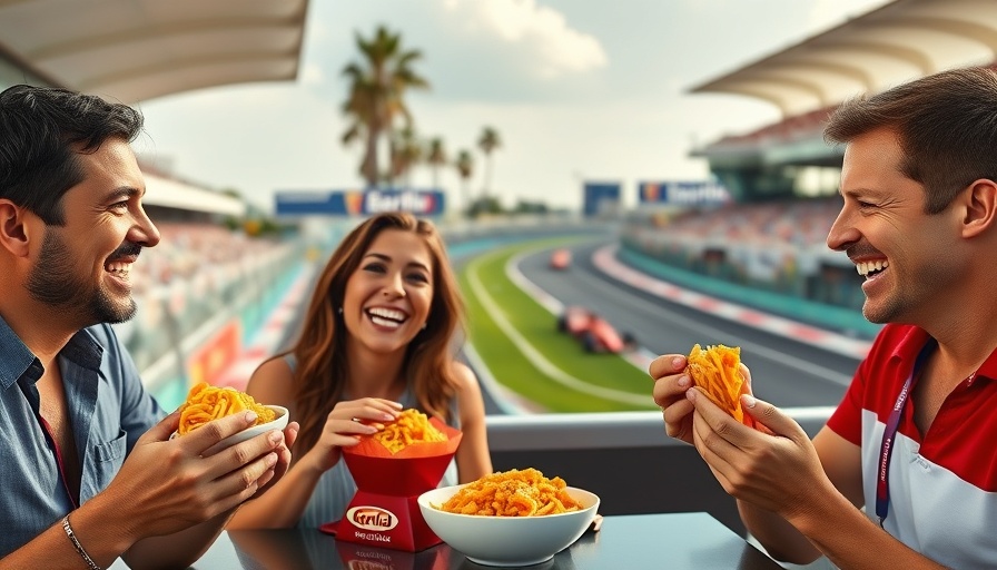 Barilla Pasta team at Formula One race track event.