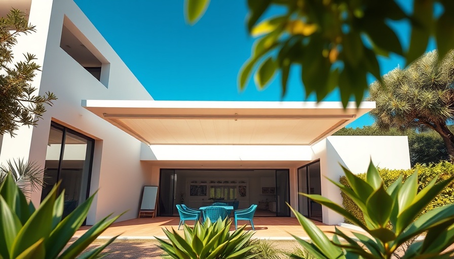 Modern Frid Villa São Paulo architecture with greenery and patio.
