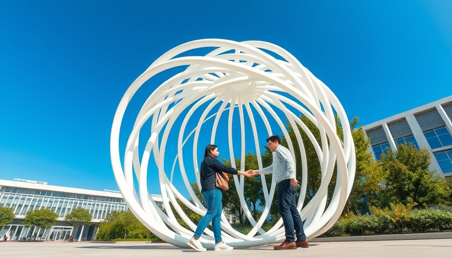 The Orb Architectural Marvel: modern swirling sculpture with people nearby.