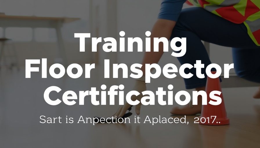 Training Schedule Announced for Floor Inspector Certifications