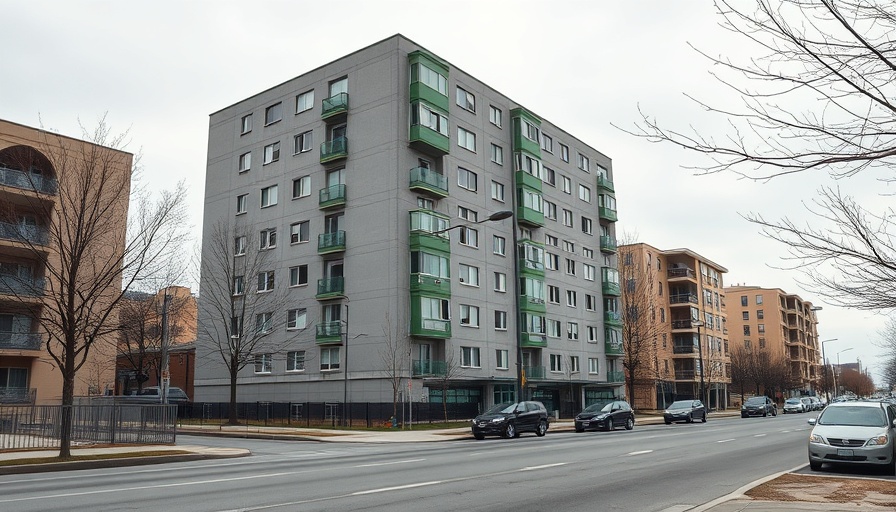 Contemporary public housing units in Madrid with modern design.