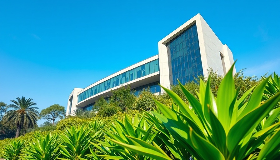 La Sirène Pavilion Youth Residence modern architectural building in green garden