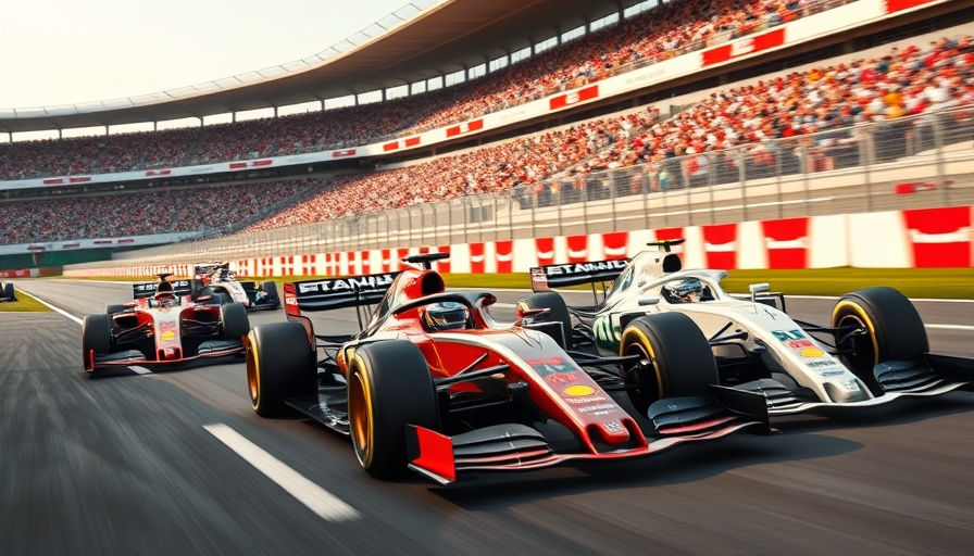 Formula One cars racing amid new 2026 F1 power unit regulations.