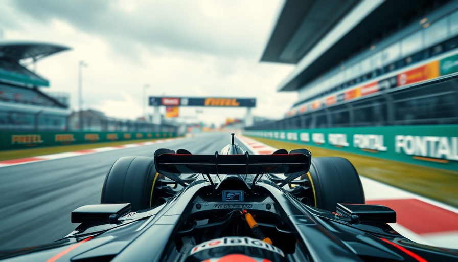 Formula 1 car racing on track, emphasizing driver changes.