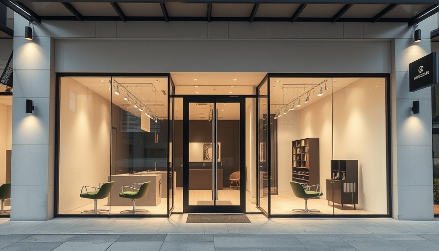 Nuru Hair Salon renovation featuring modern minimalistic exterior.