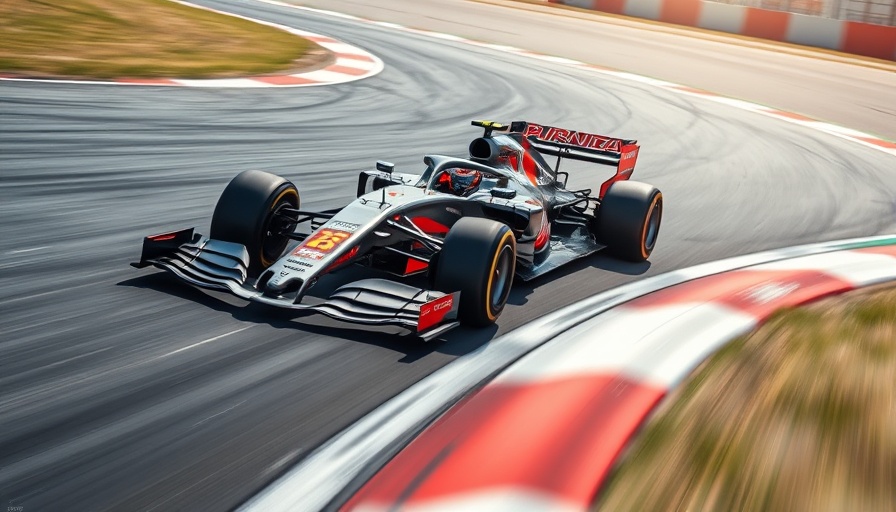 Emilia-Romagna Grand Prix results: F1 car racing around a corner.