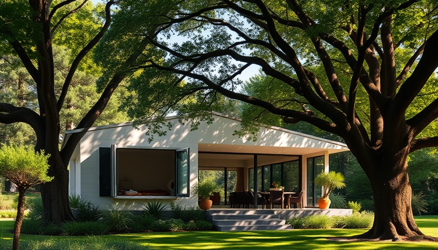 Modern House of Amendoeiras Architecture with lush plants