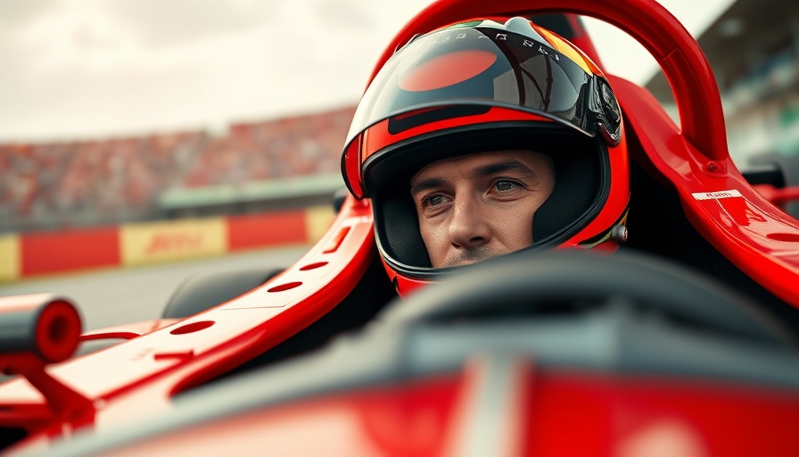 Leclerc Monaco Grand Prix performance: focused driver in red car cockpit.