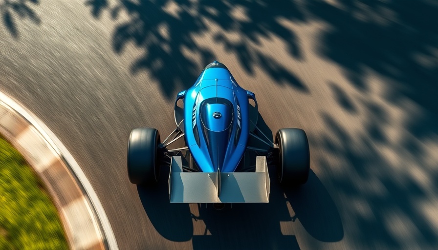 Overhead view of Formula 1 car on track, Williams Racing qualifying challenges context