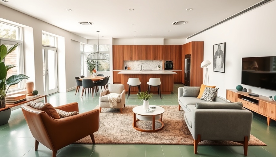 Modern open-plan interior with elegant design solutions.