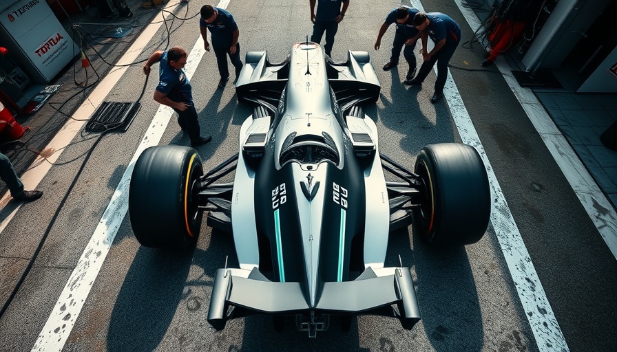 Formula 1 pit stop scene highlighting qualifying struggles