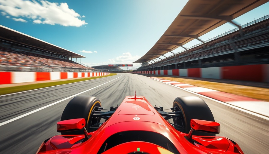 Sleek red Formula 1 car unlocking performance in qualifying