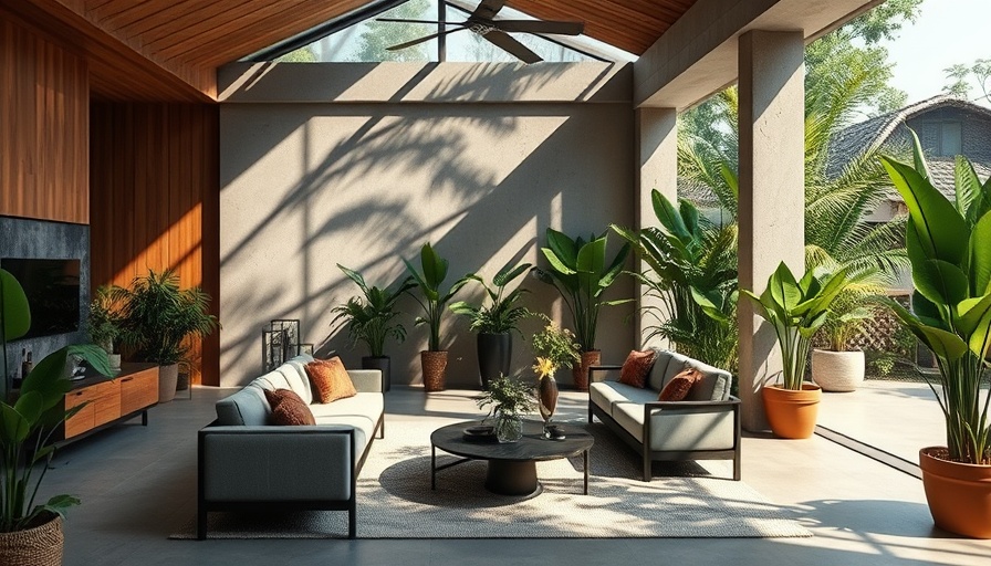 Innovative architectural design in Brazil showcasing open tropical living space.
