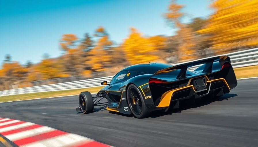 Electric Formula E race car on track showcasing speed and technology.