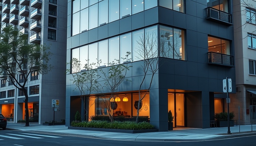 Urban design with FV Arquitectos Studio exterior on city street.