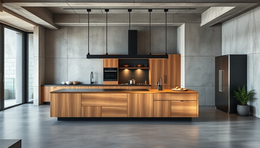 Industrial sandwash apartment kitchen design.