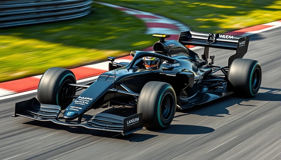 Formula 1 car speeding on the track at the Canadian Grand Prix F1 Results.