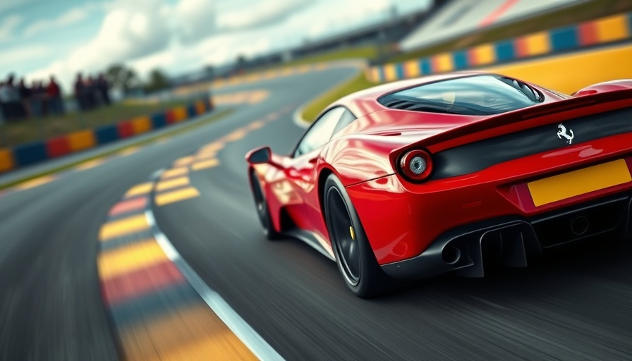 Ferrari Le Mans victory car racing on track during daylight.