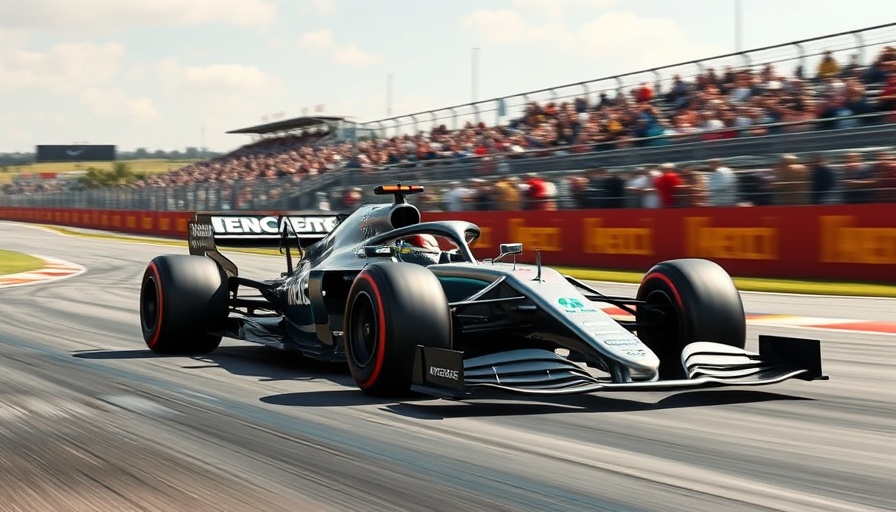 Mercedes Formula 1 car showcasing performance consistency on track.
