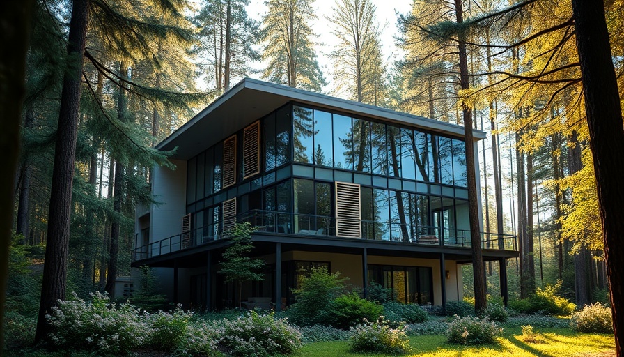Barreiros Association Office Architecture: modern glass building in forest