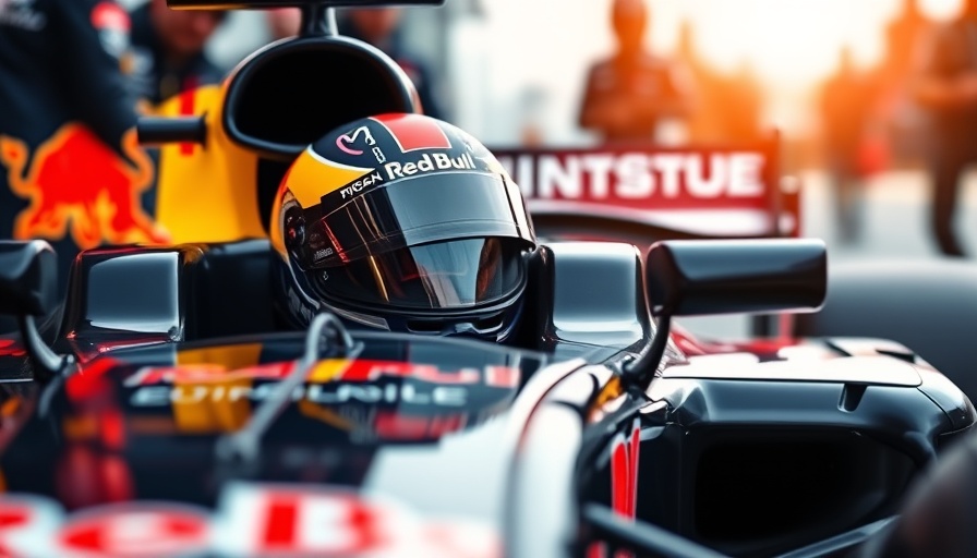 Close-up of Red Bull F1 car during Canadian Grand Prix.