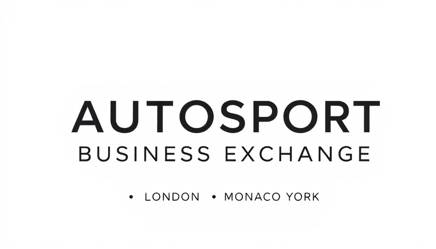 Rise of racing in America: Autosport Business Exchange logo with locations.