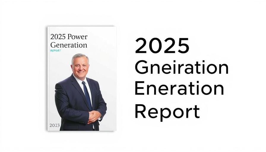 2025 Power Generation Report cover featuring a professional portrait and company details, related to rental power generation trends.
