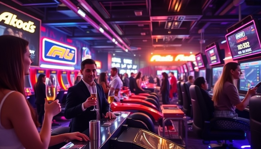 F1 Arcade luxury watch party at British Grand Prix with champagne.