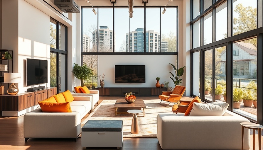 Luxurious The V Penthouse living room with modern design