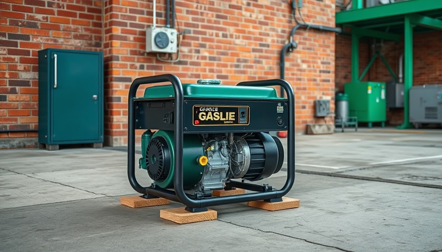 Gasoline generator in power generation rental industry 2025 outdoors.