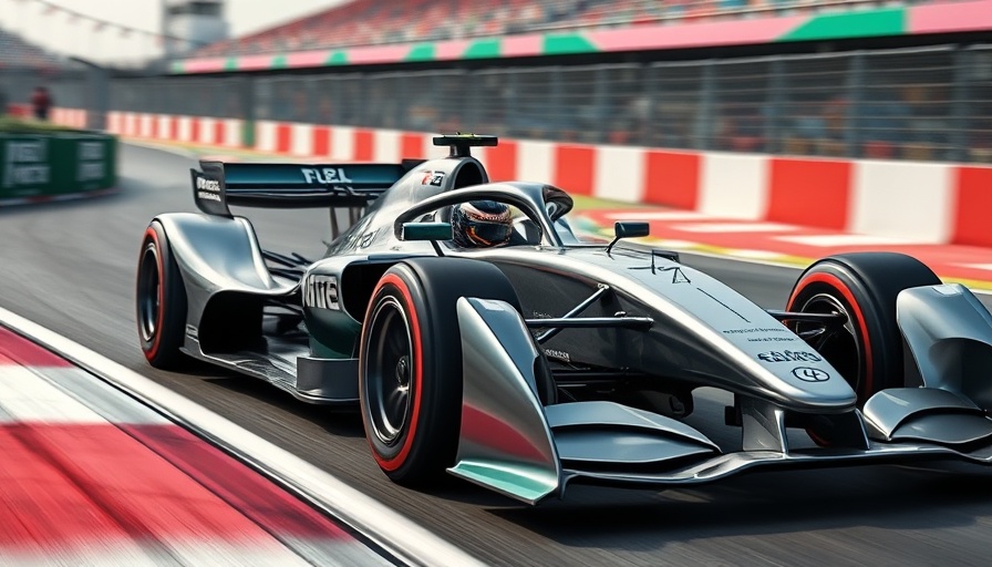 Mercedes W16 performance on the race track in dynamic action.