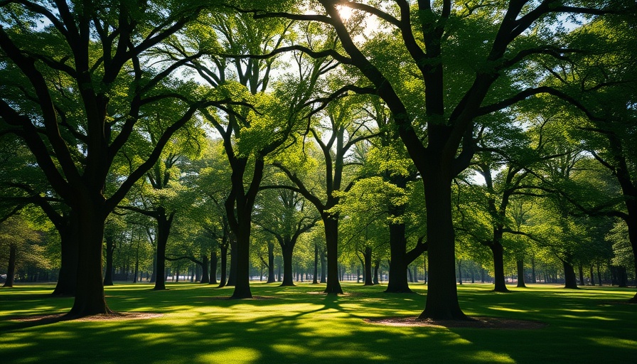 Atlas Concorde Sustainability Efforts highlighted in lush green park scene