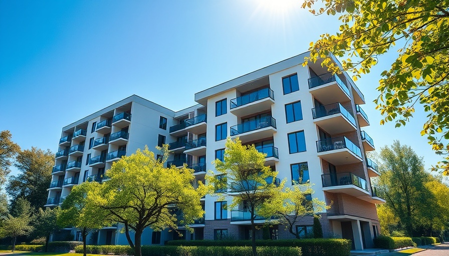 Baltycki Apartments in a sunlit, modern architectural setting.