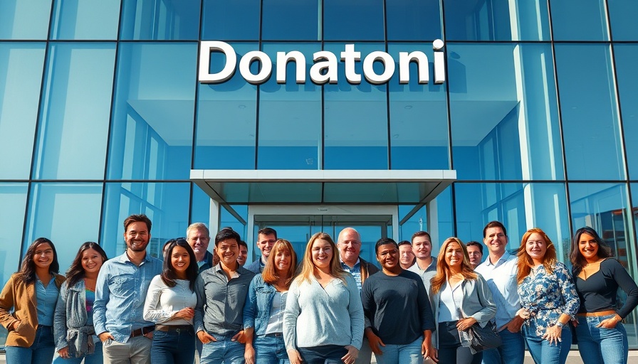 Group at Donatoni building during 2025 SFA Italy Tour.