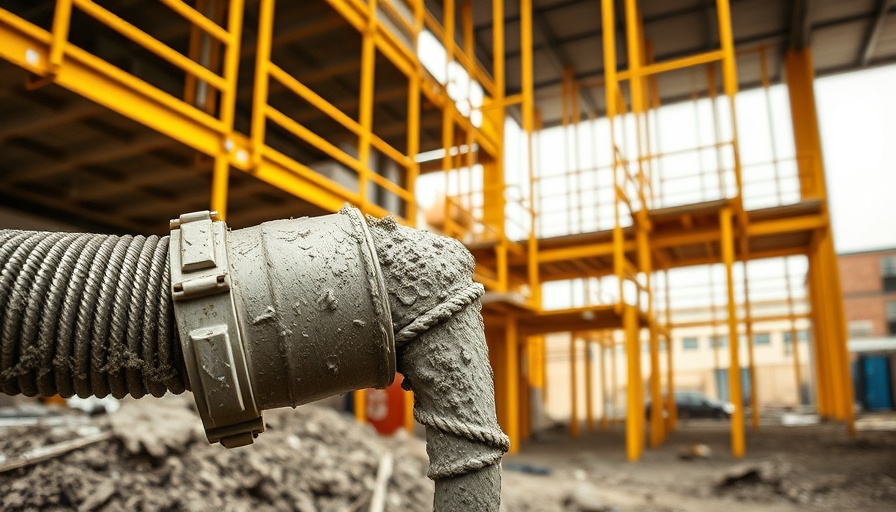 Concrete pouring at construction site highlights state of the concrete industry.