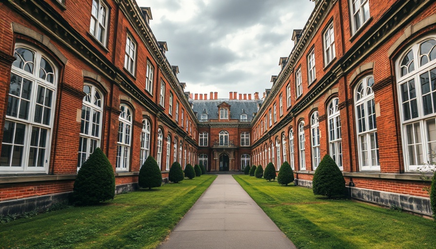 La Cité Internationale Université de Toulouse pathway and building